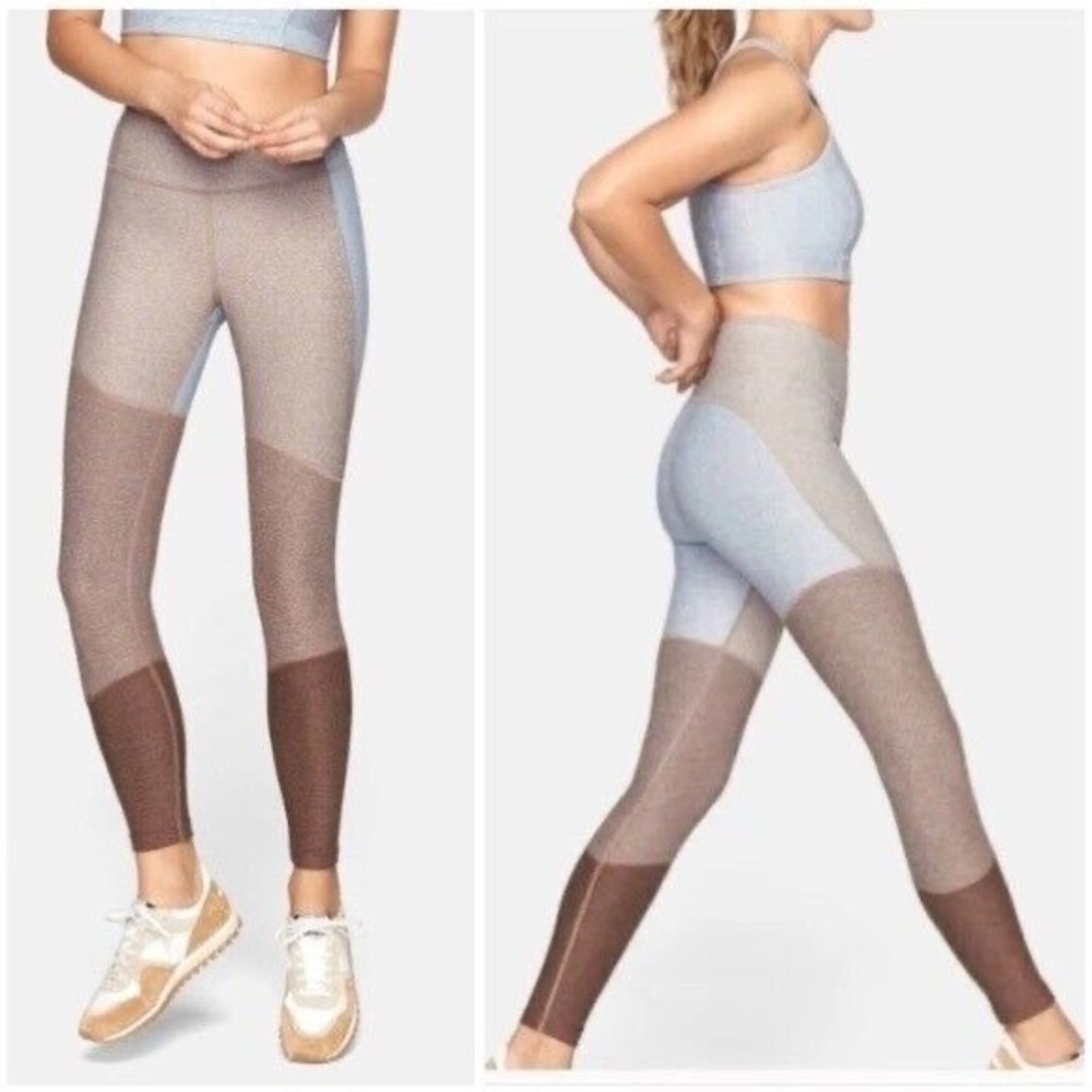 Outdoor Voices Colorblock 7/8 Warmup Leggings Size Small